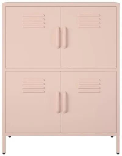 Shadwick 4 Door Metal Locker Style Accent Storage Cabinet