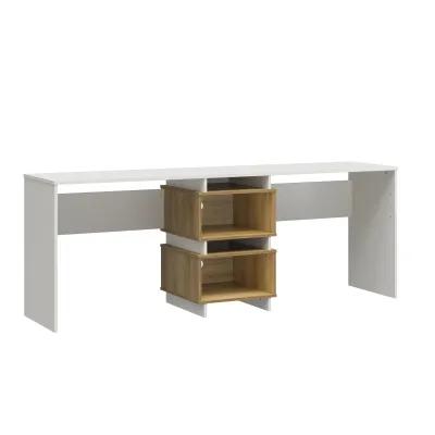 Nelson 2 Way Desk for 2 Work Stations with Cubbies or an L-Shaped Desk