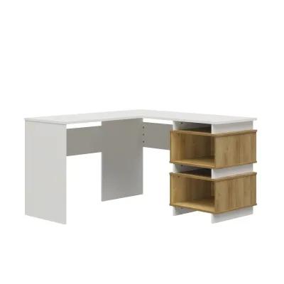 Nelson 2 Way Desk for 2 Work Stations with Cubbies or an L-Shaped Desk