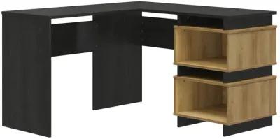 Nelson 2 Way Desk for 2 Work Stations with Cubbies or an L-Shaped Desk