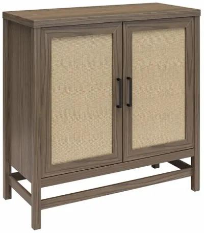 Lennon 2 Door Storage Cabinet with Faux Rattan