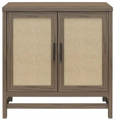 Lennon 2 Door Storage Cabinet with Faux Rattan