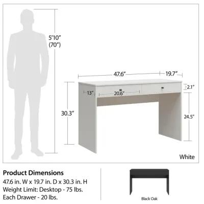 The Loft Simple Desk with 2 Storage Drawers