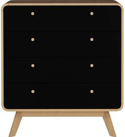 Leva Scandinavian Style 4 Drawer Dresser