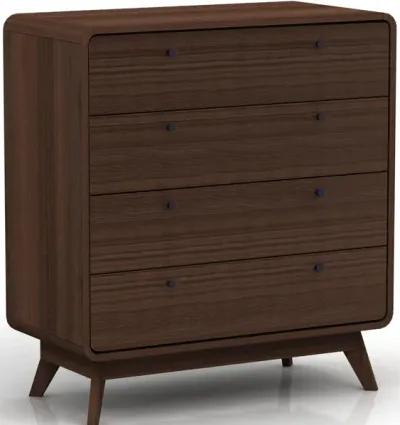 Leva Scandinavian Style 4 Drawer Dresser