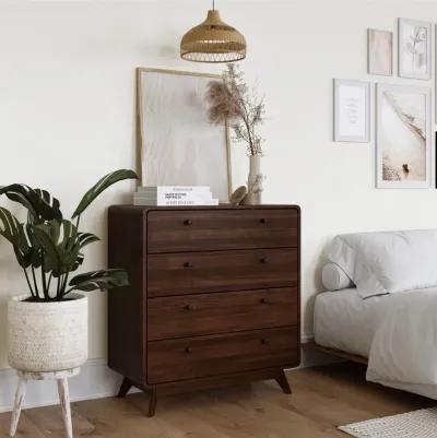 Leva Scandinavian Style 4 Drawer Dresser