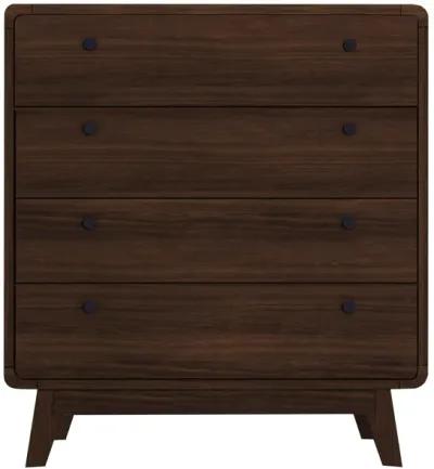 Leva Scandinavian Style 4 Drawer Dresser