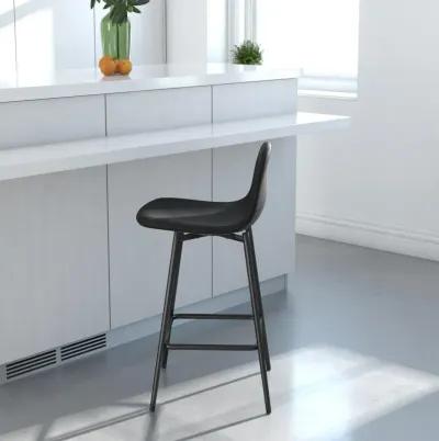 Brandon Upholstered Mid Century Modern Counter Height Bar Stool