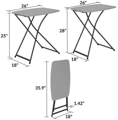 Multi-Functional, Adjustable, Personal Folding Activity Table