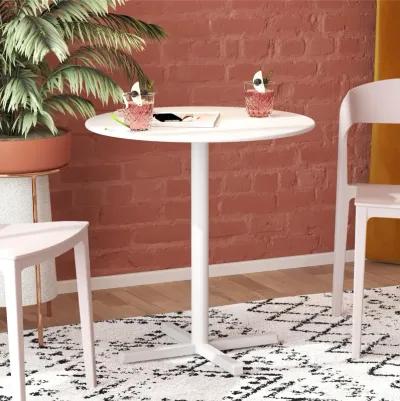 24" Round Indoor/Outdoor Steel Bistro Table