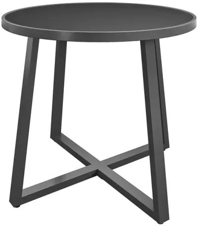 35" Round Indoor or Outdoor Dining Table with Glass Top