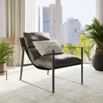 Uptown Varick Faux Leather Accent Chair