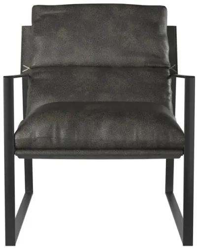 Uptown Varick Faux Leather Accent Chair