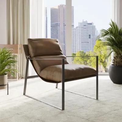 Uptown Varick Faux Leather Accent Chair