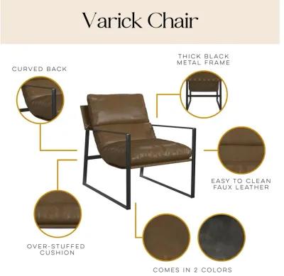 Uptown Varick Faux Leather Accent Chair