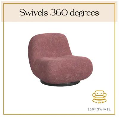 The Village Crosby Boucle Swivel Chair