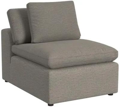 York Modular Pillow Top Armless Chair with Back Pillow