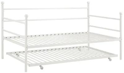 Kyrie Modern Metal Daybed with Trundle