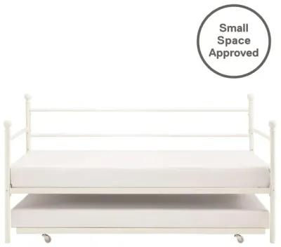 Kyrie Modern Metal Daybed with Trundle