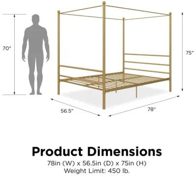 Eden Metal Canopy Bed