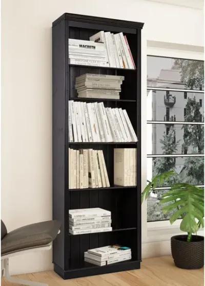 Anita Solid Wood 6 Shelf Open Bookcase