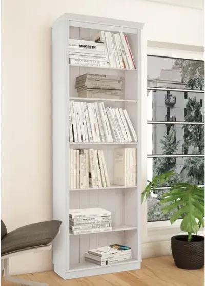 Anita Solid Wood 6 Shelf Open Bookcase