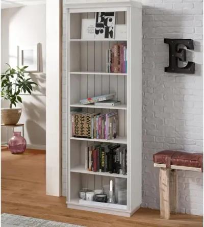 Anita Solid Wood 6 Shelf Open Bookcase