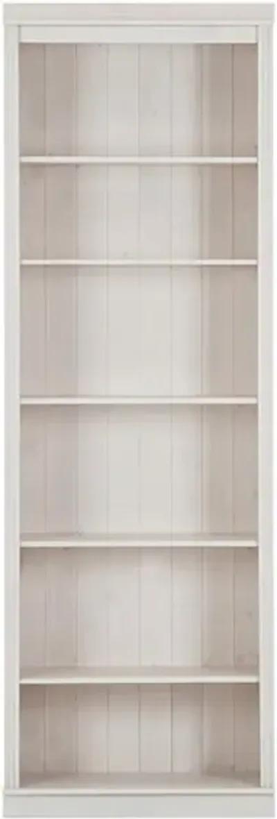 Anita Solid Wood 6 Shelf Open Bookcase