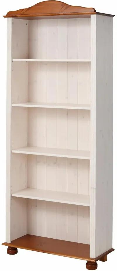 Chester 5 Shelf Wood Open Bookcase with Adjustable Shelves