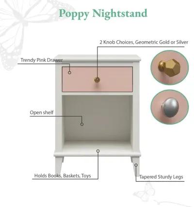 Monarch Hill Poppy Nightstand with 2 Sets of Knobs