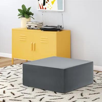 The Flower Ottoman Pouf Comfort Floor Seat and Footrest with Velour Fabric