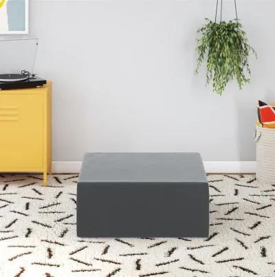 The Flower Ottoman Pouf Comfort Floor Seat and Footrest with Velour Fabric