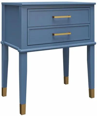 Westerleigh 2 Drawer Nightstand with Gold Accents