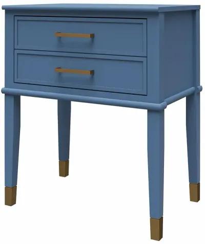 Westerleigh 2 Drawer Nightstand with Gold Accents