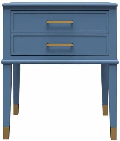 Westerleigh 2 Drawer Nightstand with Gold Accents