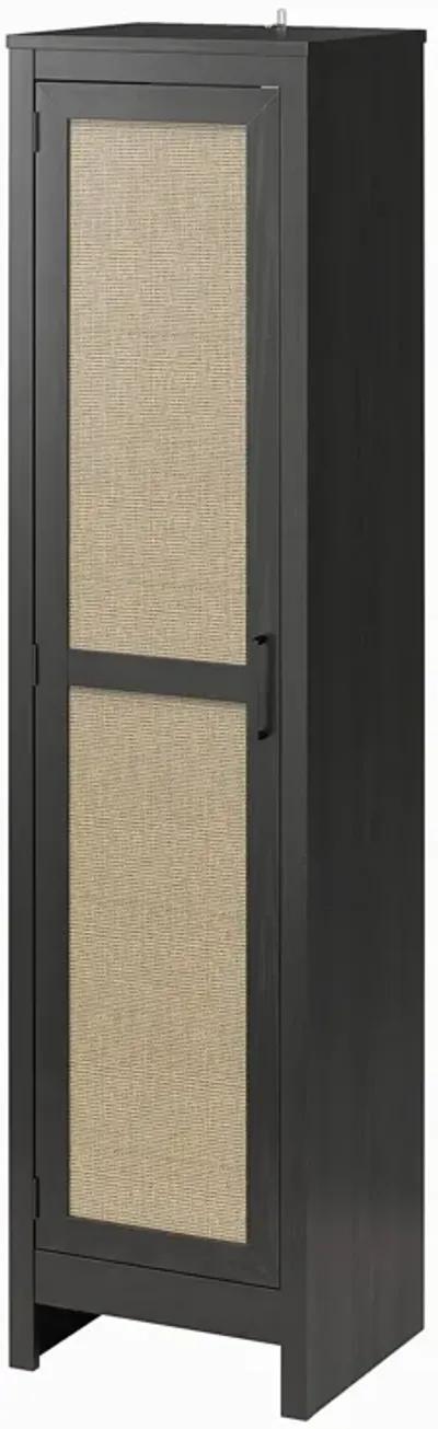 Amberly Tall 1 Door Cabinet with 4 Shelves