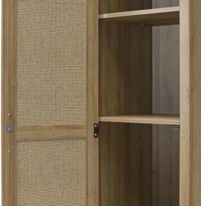 Amberly Tall 1 Door Cabinet with 4 Shelves