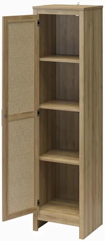 Amberly Tall 1 Door Cabinet with 4 Shelves