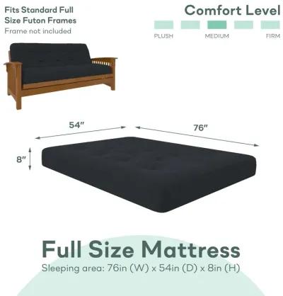 Cozey 8 Inch Spring Coil Futon Mattress with Microfiber