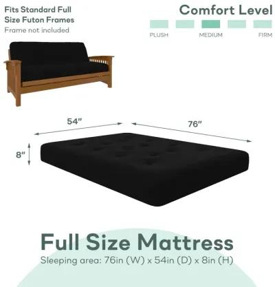 Cozey 8 Inch Spring Coil Futon Mattress with Microfiber