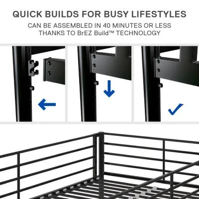 Darren Easy Assembly Kids Metal Bunk Bed