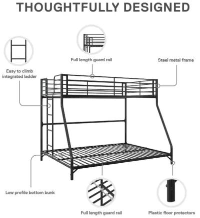 Darren Easy Assembly Kids Metal Bunk Bed