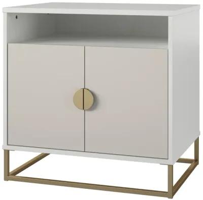 Kelly Accent Cabinet with Open and Closed Storage