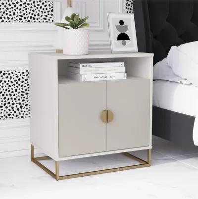 Kelly Accent Cabinet with Open and Closed Storage