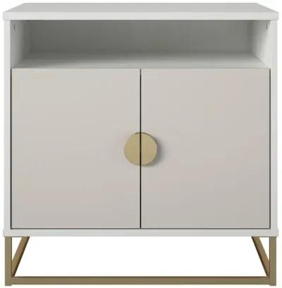 Kelly Accent Cabinet with Open and Closed Storage