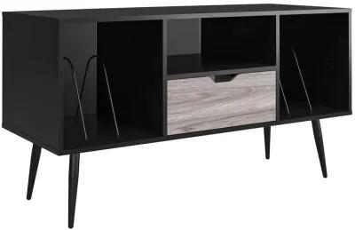 Grafton TV Stand for TVs up to 55" with Open Center Shelf and Drawer