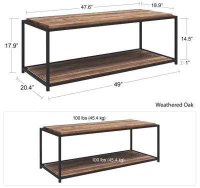 Fayette Coffee Table with Woodgrain Finish