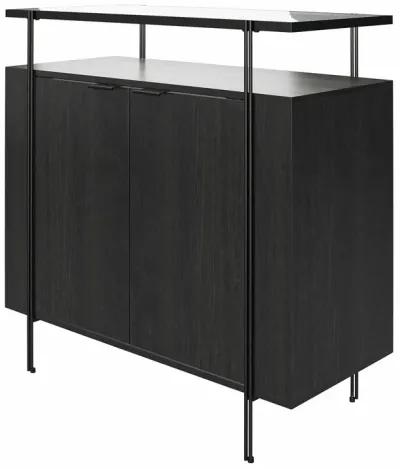 Vance Bar Cabinet with Open Shelf