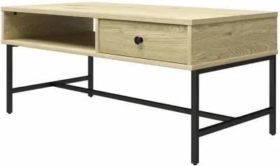 Brookville Coffee Table with 1 Drawer and Open Cubby