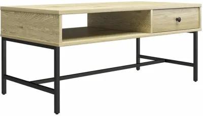 Brookville Coffee Table with 1 Drawer and Open Cubby